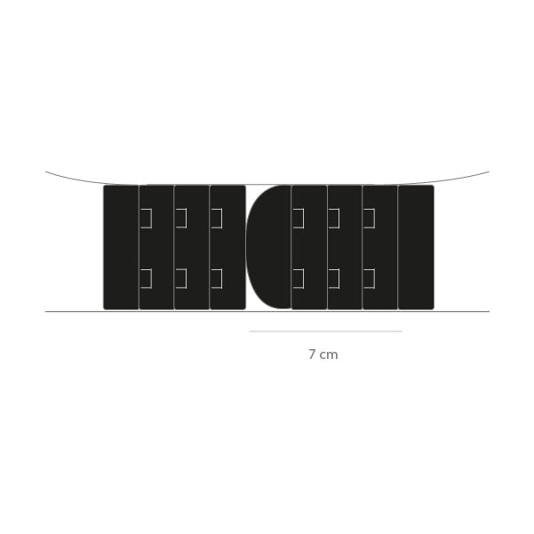 Extensor doble ancho para sujetadores